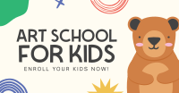 Art Class For Kids Facebook Ad Design