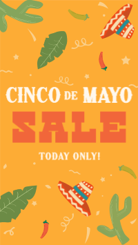 Cinco De Mayo Confetti Sale Facebook story Image Preview