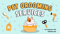 Grooming Services Facebook Event Cover Design