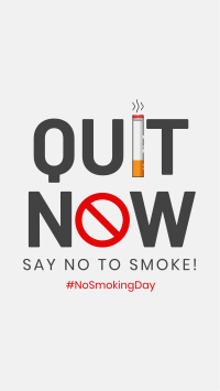 Quit Smoking Now Facebook Story Design