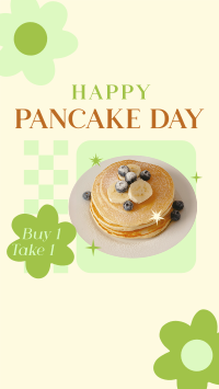 Cute Pancake Day Facebook story Image Preview