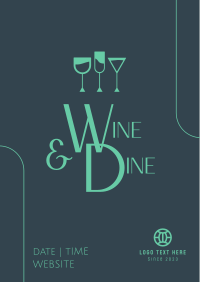 Wine and Dine Night Poster Image Preview