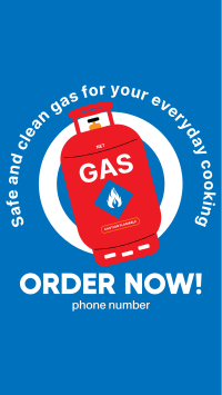 Order Your LPG Now Instagram story Image Preview