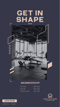 Gym Membership Instagram Story Design