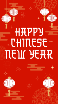 Chinese New Year Lanterns Instagram reel Image Preview