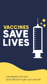 Vaccines Save Lives Facebook Story Design