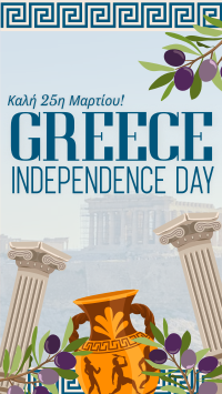 Greece Independence Day Patterns Video Image Preview