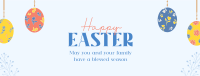 Minimalist Easter Facebook cover Image Preview