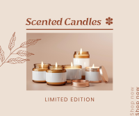 Limited Edition Scented Candles Facebook Post Design