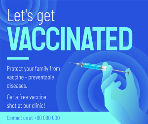 Let's Get Vaccinated Facebook post Image Preview