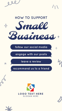 Support Small Business Instagram Reel Design