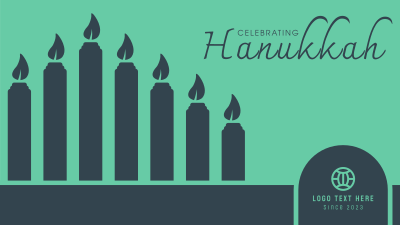 Celebrating Hanukkah Candles Facebook event cover Image Preview