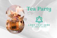 Tea Party Pinterest Cover Design