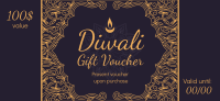 Fancy Diwali Greeting Gift Certificate Image Preview
