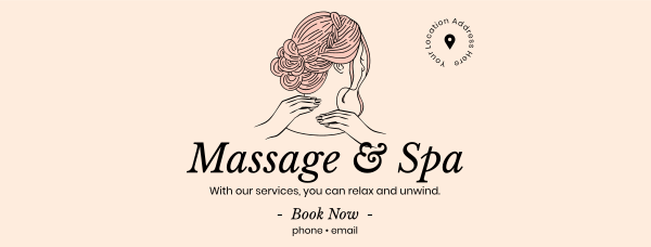 Cosmetics Spa Massage Facebook Cover Design Image Preview