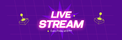 Live Stream  Twitter header (cover) Image Preview
