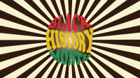 Groovy Black History Facebook Event Cover Design