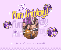 Fun Friday Party Facebook Post Design