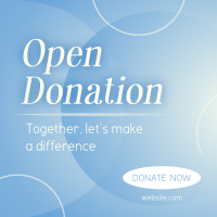 Together, Let's Donate Instagram post Image Preview