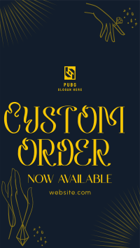 Order Custom Jewelry Facebook Story Design