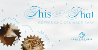 Trendy Coffee Choices Facebook Ad Design