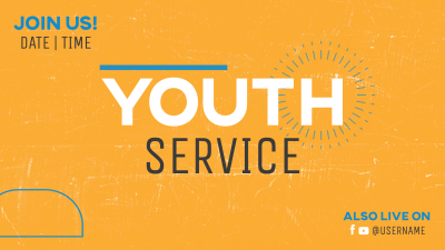 Youth Service Facebook event cover Image Preview