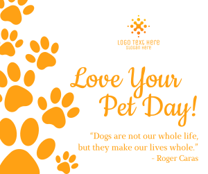 Love Your Pet Day Facebook post