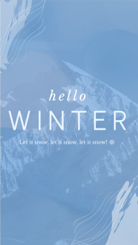 Winter Greeting Instagram Reel Design