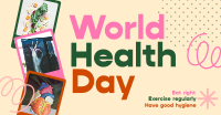 Retro World Health Day Facebook ad Image Preview