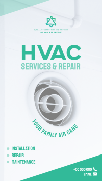 HVAC Services and Repair Facebook Story Design