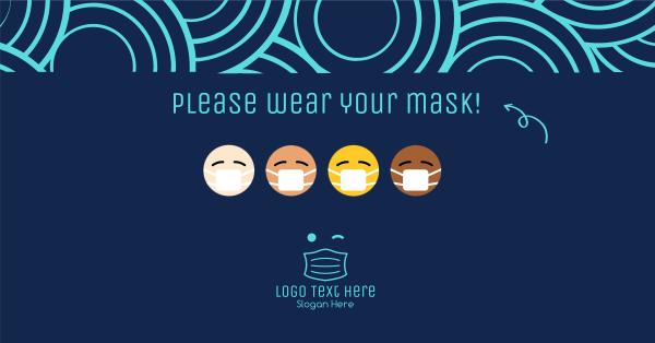 Mask Emoji Facebook Ad Design Image Preview