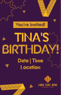 Corporate Birthday Greeting Invitation Preview