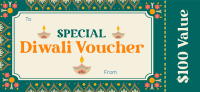 Diwali Festival Gift Certificate Image Preview