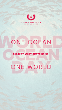 Clean World Ocean Day Awareness Facebook Story Image Preview