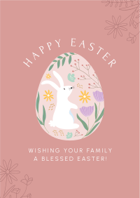 Decorative Easter Egg Flyer Design