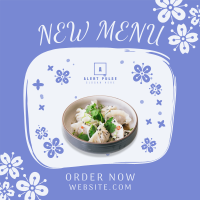 Floral Chinese Food Instagram post Image Preview