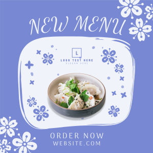 Floral Chinese Food Instagram post Image Preview