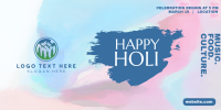 Happy Holi Twitter Post Design