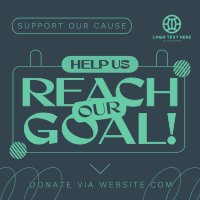 Fundraiser Geometric Generic Instagram Post Preview