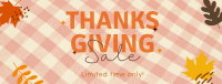 Thanksgivings Checker Pattern Facebook Cover Design