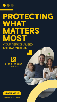 Minimalist Insurance Protection Instagram Story Preview