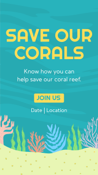 Care for the Corals Facebook story Image Preview