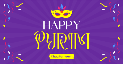 Burst Purim Festival Facebook ad Image Preview