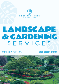Landscape & Gardening Poster Design
