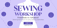 Sewing Workshop Twitter Post Preview