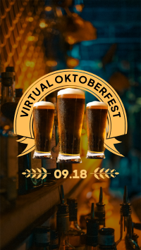 Virtual Oktoberfest Facebook Story Design