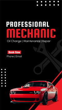 Professional Mechanic Facebook Story Design