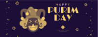 Purim Carnival Jester Facebook Cover Design