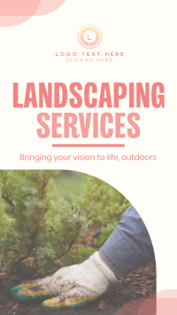 Helpful Landscape Service Facebook Story Design