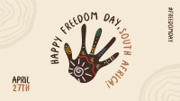Freedom Day Hand Facebook Event Cover Design